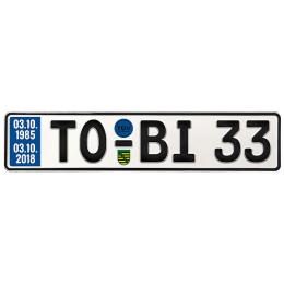 Geschenk zum 33. Geburtstag - Schild mit TÜV